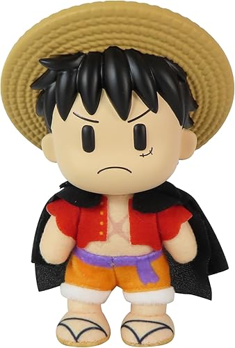 Great Eastern Entertainment One Piece - Monkey D. Luffy Onigashima Cabeza de PVC Movable Ver Felpa 4.5" H