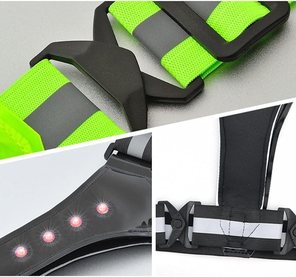 hi vis chaleco reflectante de alta visibilidad, Chaleco de seguridad Chaleco de seguridad Chaleco reflectante de alta visibilidad de 360° for ciclismo y motocicleta