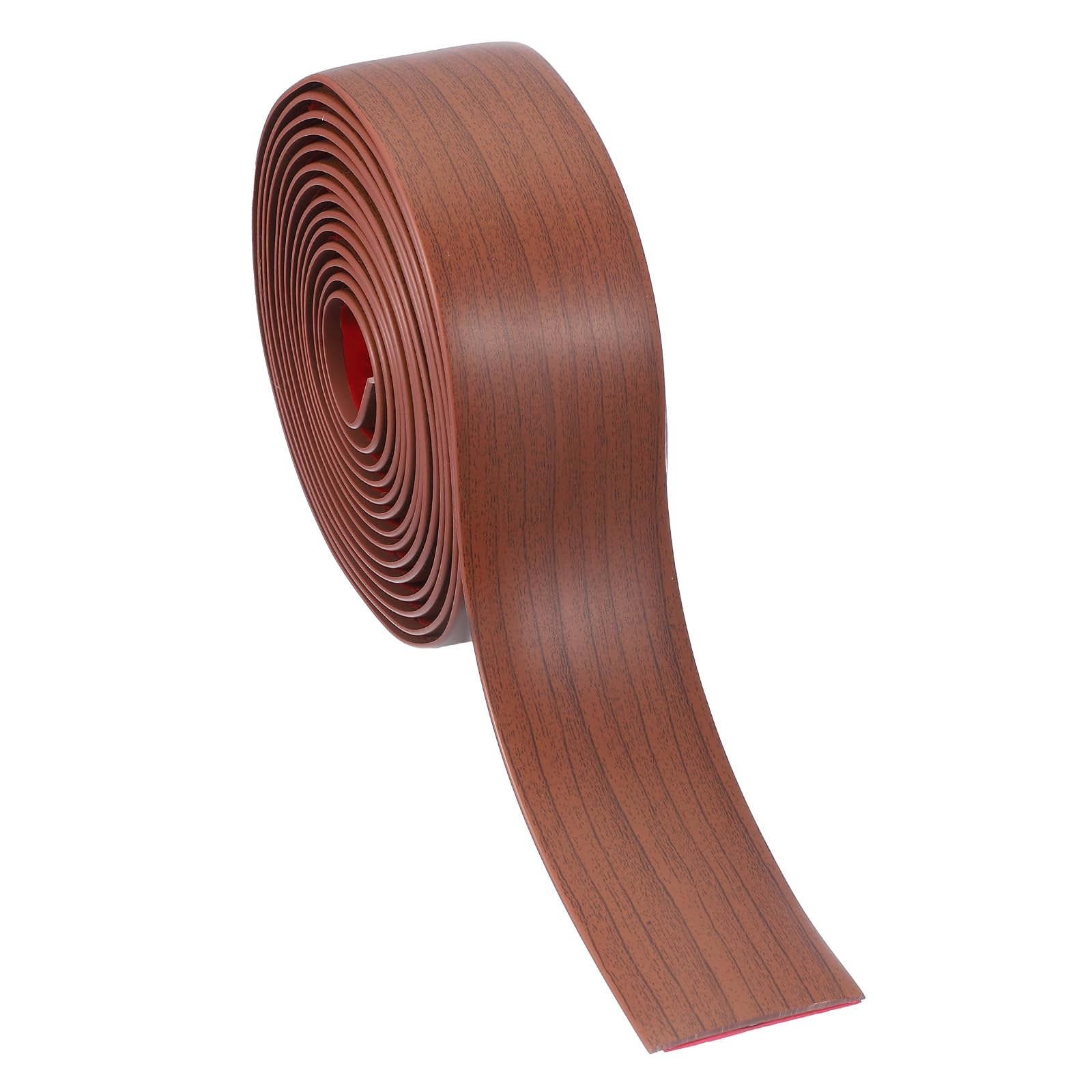 PATIKIL Self Adhesive Floor Transition Strip 4cm x 3 Meters Vinyl Flat Divider Flooring for Joining Floor Gaps Carpet Transition Floor Tiles, Walnut โ image 1
