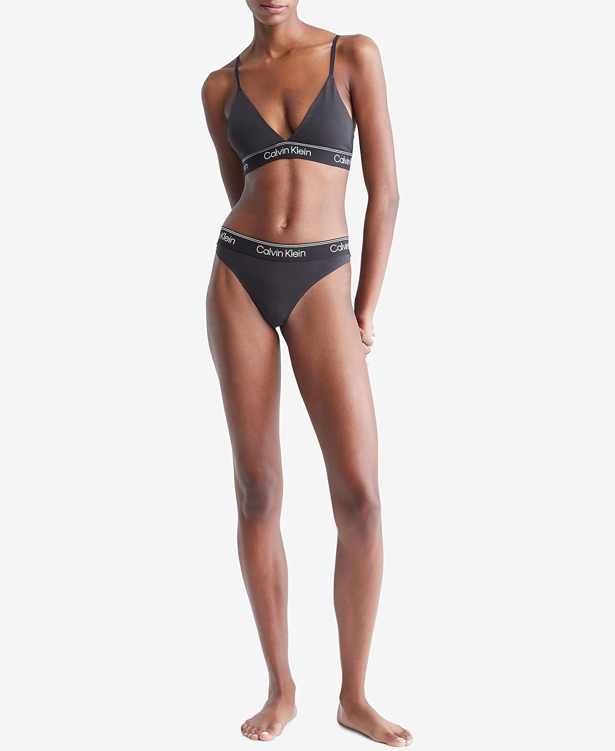 Calvin Klein Womens Intense Power Pride Lightly Lined Triangle Bralette - Image 4