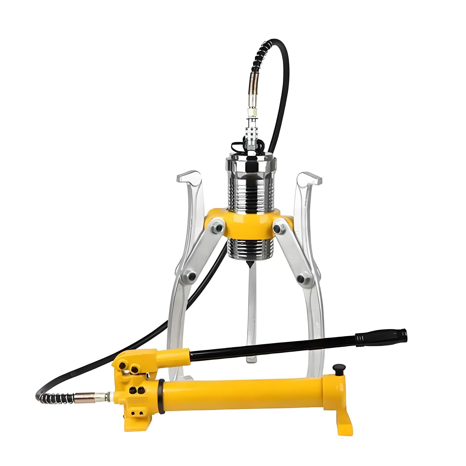 DPLXQPP Hydraulic Puller Set,Separate Hydraulic Puller with 2/3 Jaw,Bearing Separator & Extractor Separator Hydraulic Puller,Remove Jammed Bearings Gears Hubs Easily 10T+CP180HandPump