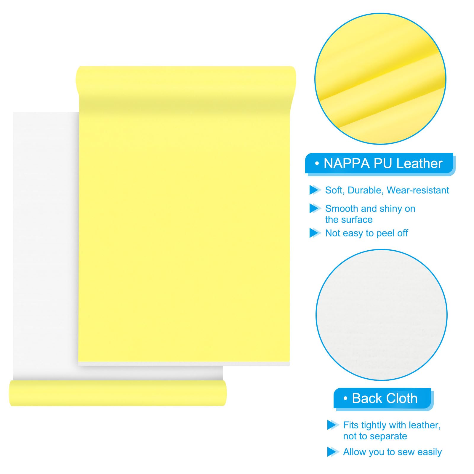 PATIKIL 54x19.7x0.03 Inch Faux Leather Sheets - Image 3