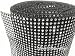 LolaSaturdays 4.5"x 30FT Diamond Rhinestone Ribbon Wrap Roll- Cake and party decoration (Diamond, Silver/Black)