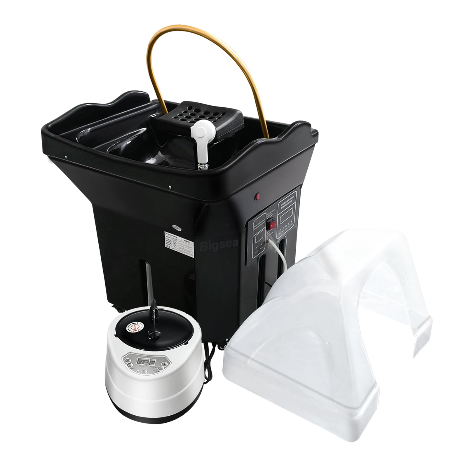 Bigsea Japanese Head Spa Equipment Sink Portable with 60L Water Tank, Thermostatic Head Spa Equipment Water Circulation Shampoo Basin, Enhance The Head Wash Experience