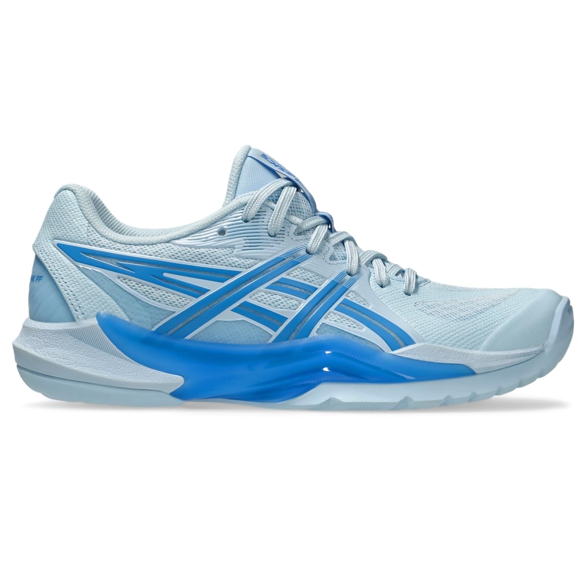 ASICS Women's POWERBREAK FlyteFoam Handball Shoes, 8, Light Blue/Blue Coast