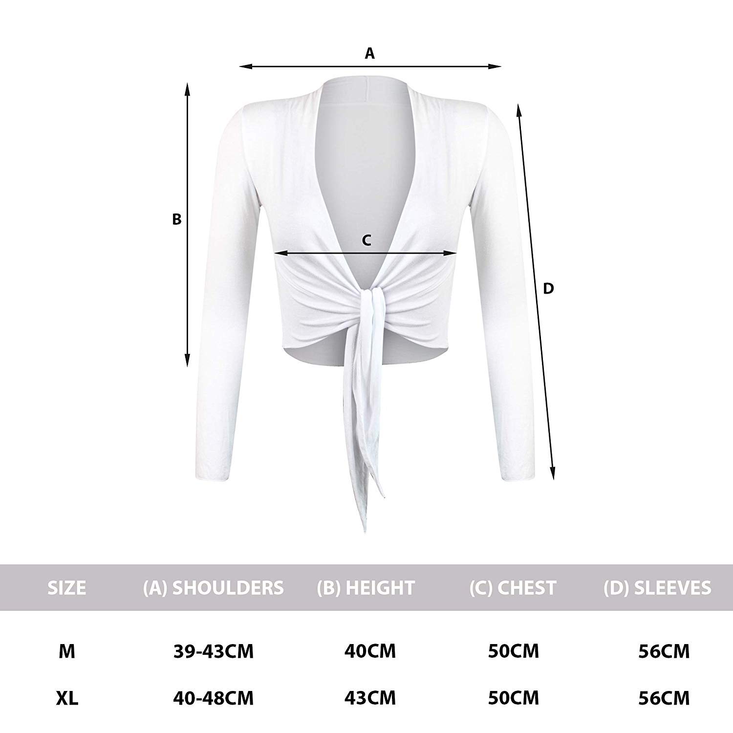 GLAMEXX24 Elegante Bolero da Donna Giacchetta con Maniche Lunghe