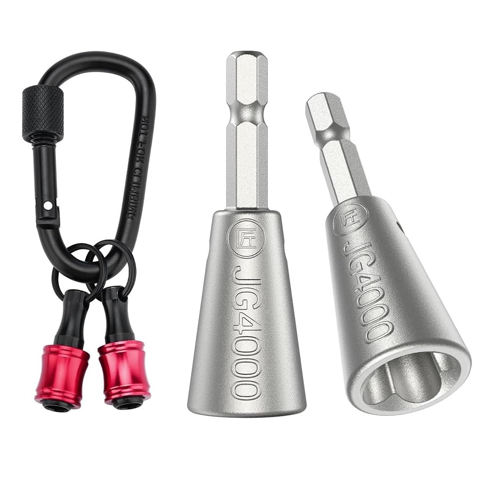 Littimoon Wire Twister Tool for Drill with Portable Bit Holder Keychain -1/4inch Wire Twister Kit for Electrical Impact Drills
