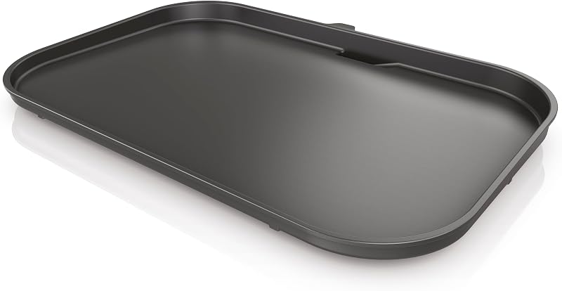 Plato plano Ninja Woodfire XL, plancha para barbacoa antiadherente con parte superior plana | Accesorio Oficial, Compatible con Ninja Woodfire XL BBQ Grill OG850 / OG901, Negro, XSKOGXLFPLTEU