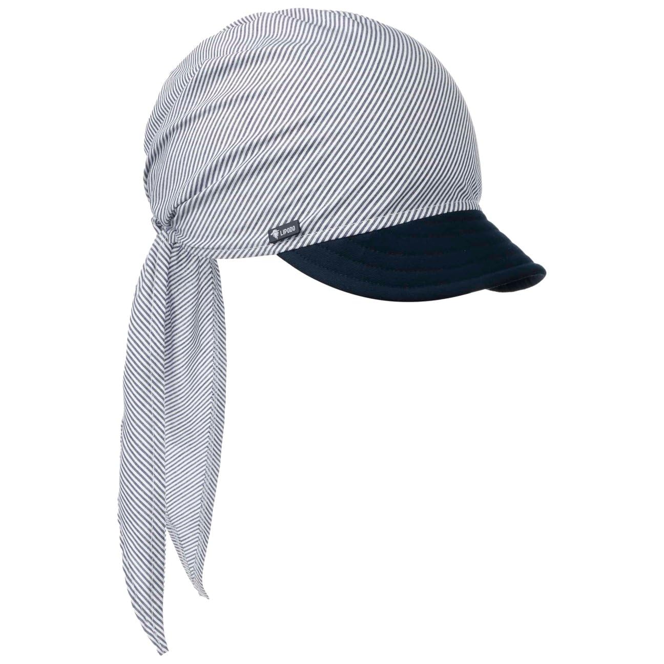SOMBREROSHOP Jasmine Bandana con Visera A Rayas Multicolor Mujer Primavera Verano