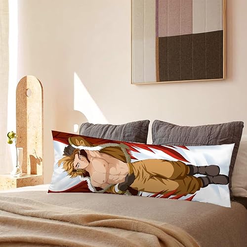 Miniatura 3 de QIWUQIOWQ Hawks - Almohadas corporales, almohada corporal de anime, funda de almohada corta de felpa de anime japonés Dakimakura, 59 x 20 pulgadas,