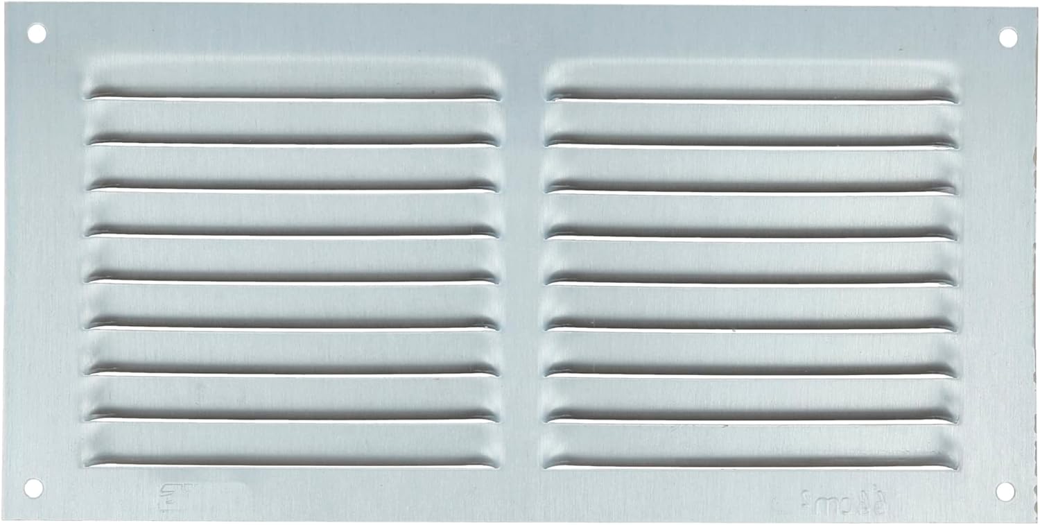 Amig - Rectangular Premium Aluminium Grille 4" x 8" | Air Vent Cover | For Wall, Sidewall and Ceiling | 3,9 x 7,9 Inch | Wood