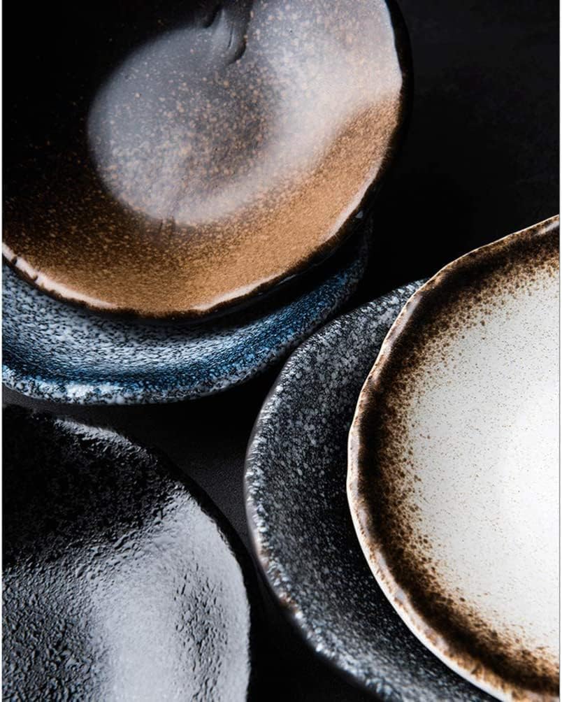 Wykwintny dwufunkcyjny talerz obiadowy, ceramiczny talerz obiadowy, talerz na przystawki, okrągły talerz deserowy, taca do serwowania przekąsek, paleta na wesele, przyjęcie urodzinowe, zestaw domowy