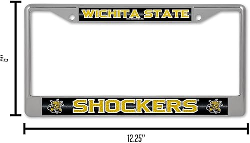 Miniatura 13 de Rico Industries NCAA 12 x 6 pulgadas, accesorio de automóvil cromado plateado brillante para automóvil/camión/SUV