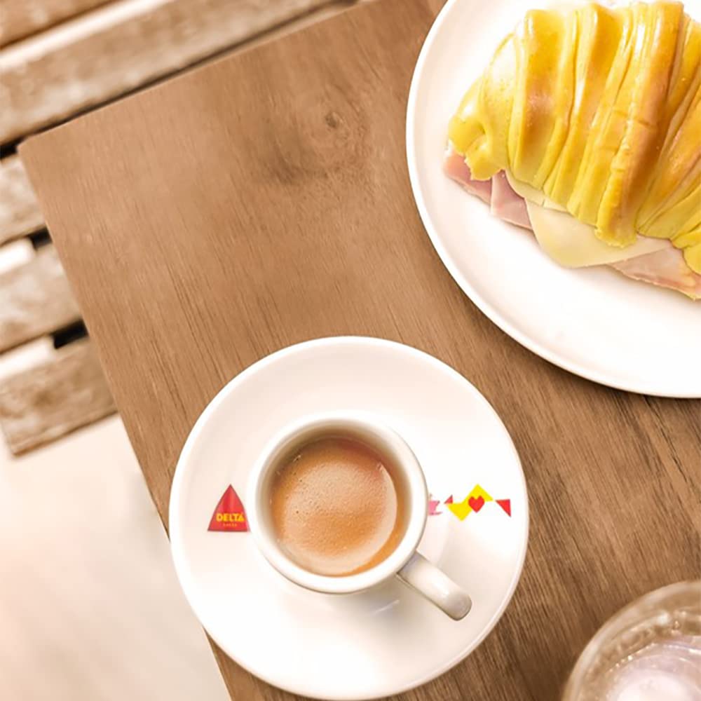 Delta Cafés - Café en Grano Gold - 500 x 10, mezcla Arábica y Robusta, notas de miel y fruta madura, tueste medio-alto para espresso y cafetera automática