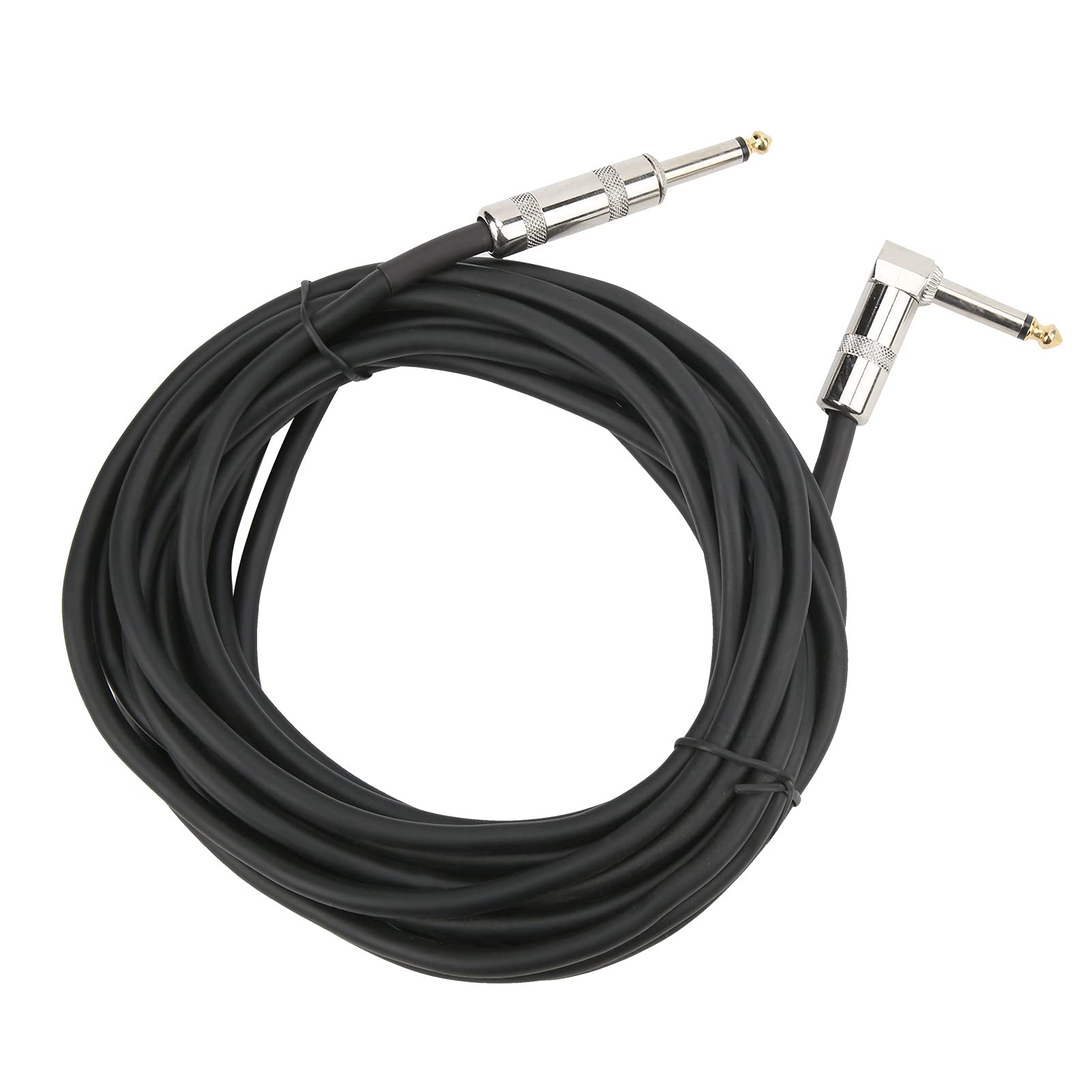 Gitarrenkabel, rechtwinklig auf gerade, 6,35 mm Audiokabel, professionelles Bühnengitarren-Verstärkerkabel mit vergoldeten Steckern für E-Gitarre, Bass und Verstärker (6 m)