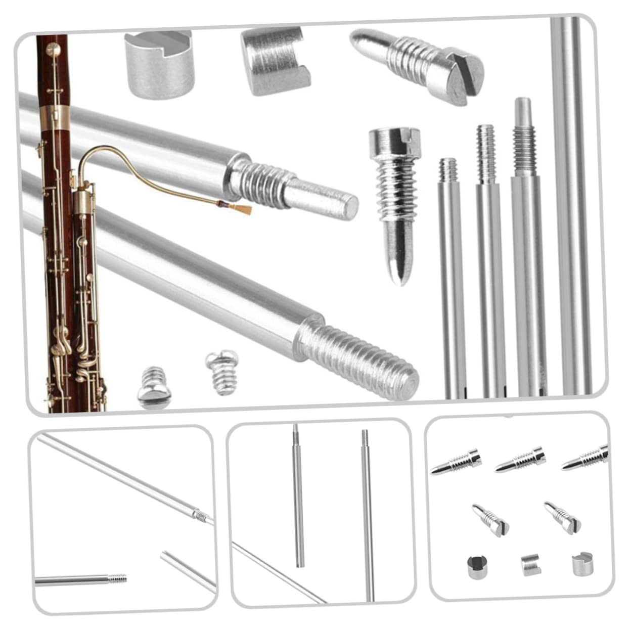 SUPVOX 4sets Accessori Per Riparazione Fagotto Kit Di Riparazione Strumenti Musicali Resistente Utensili Compatti Per Strumenti Fiato Per Riparazioni Pratiche e Veloci