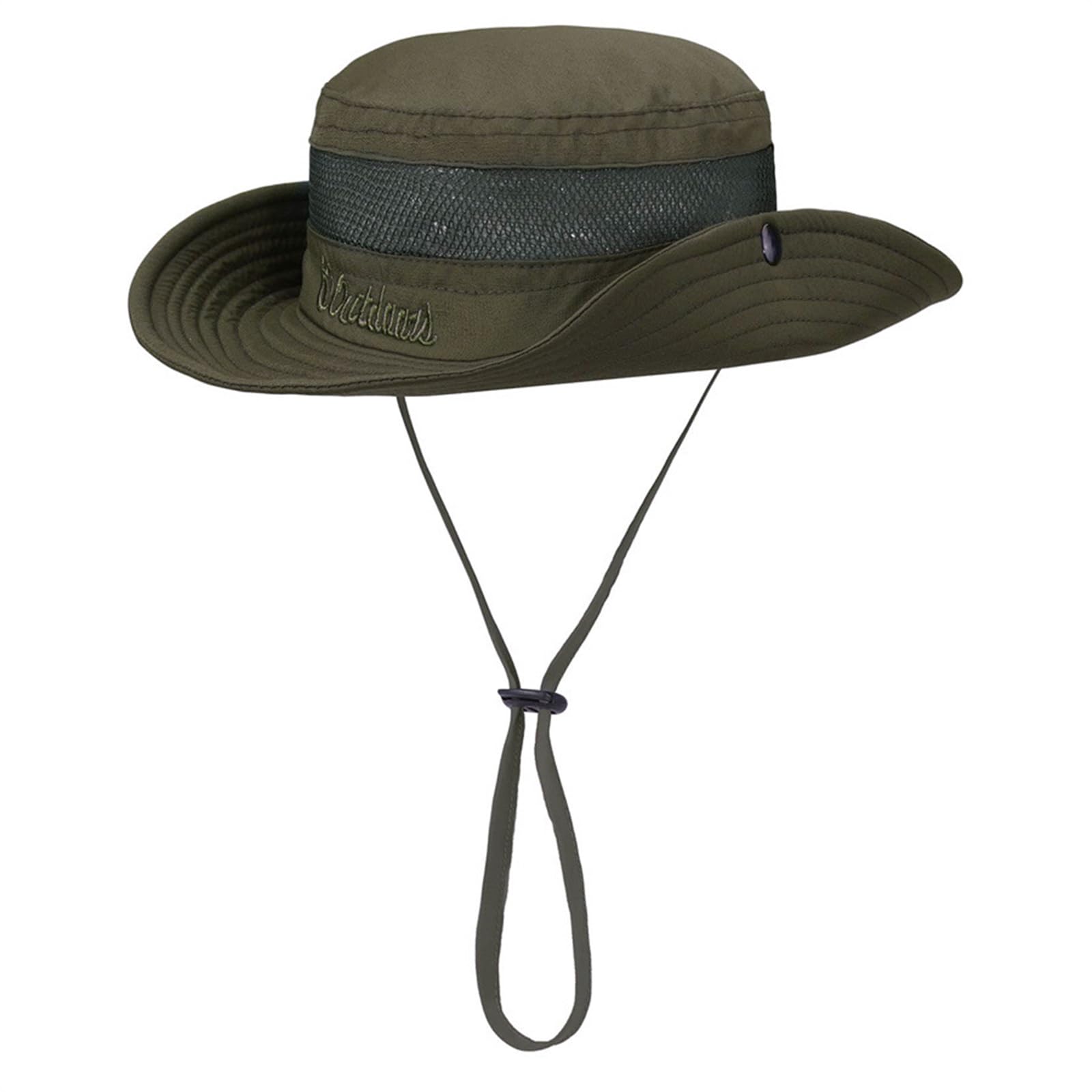 MICFENY Adjustable Sun Hat Outdoor Sun Protective Fisherman Hat Breathable Foldable Floppy Hat For Beach Activity