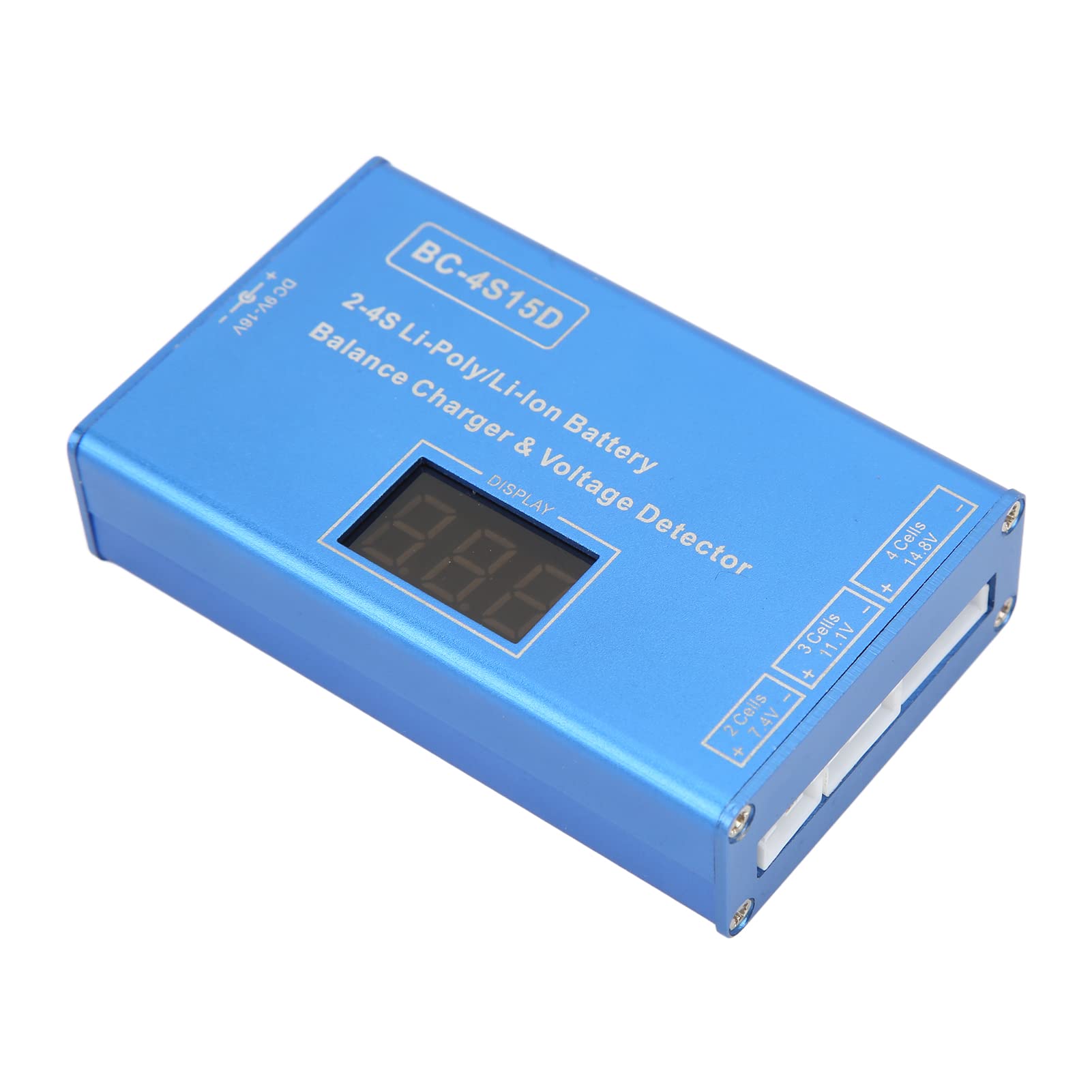 Caricatore per bilanciamento RC, 2S 3S 4S 25W ad alta precisione Lipo carica batterie display tensione RC Balance Charger Protezioni multiple per modello di caricabatterie per aeroplano (spina