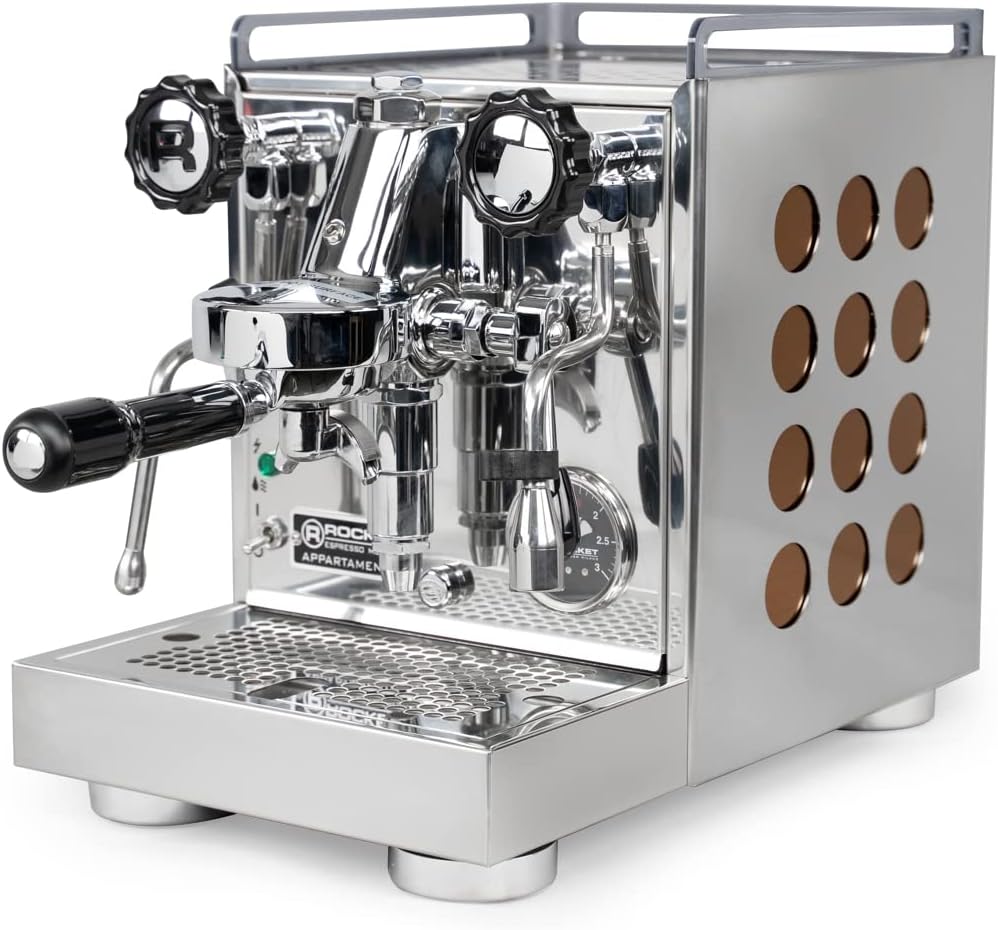La Pavoni PC16 Professional Espresso Machine, Chrome Black