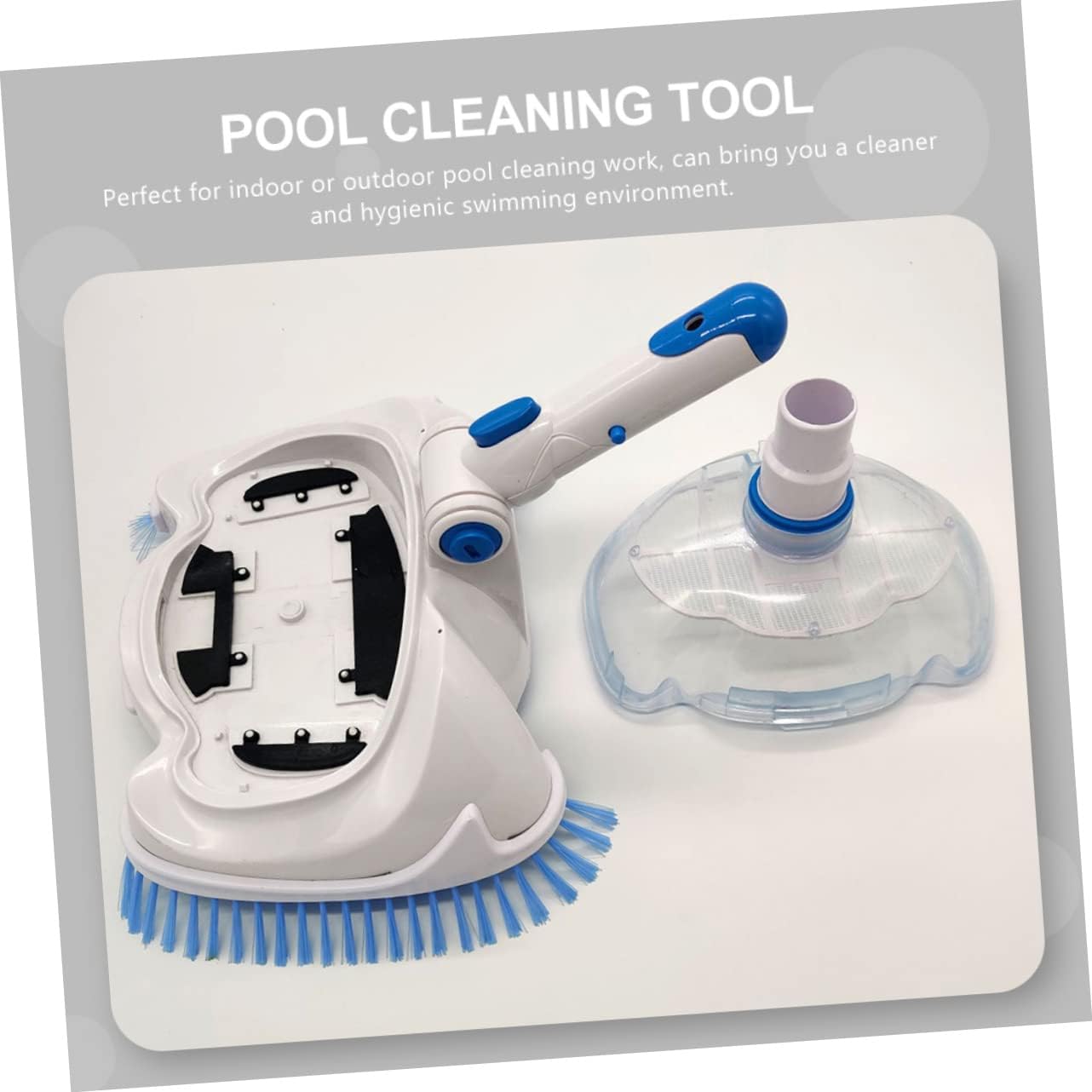 1pc Professional Pool Vacuum Brush Head Cover Cleaning Sucker for Inground Above Ground Pools for Walls and Bottoms