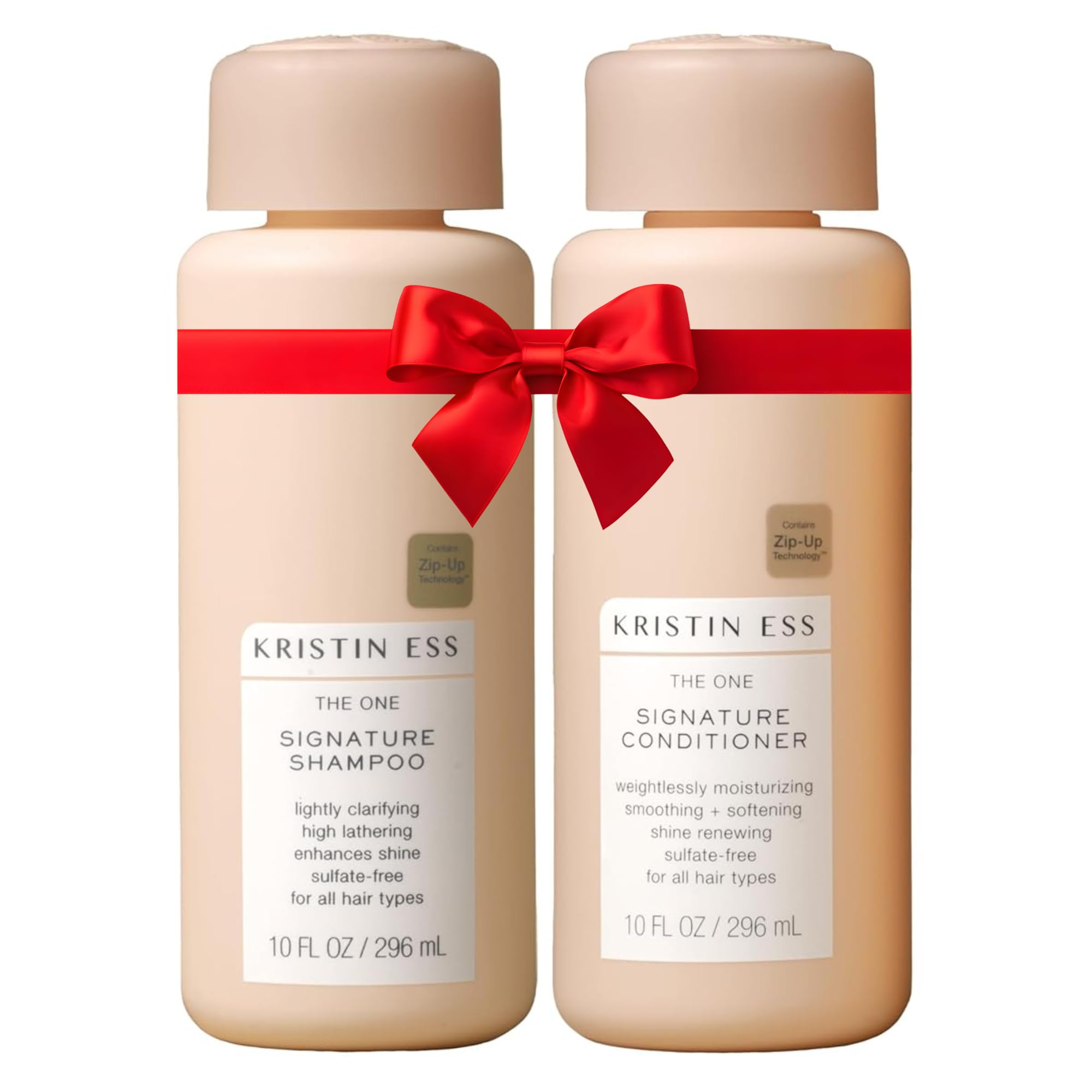Kristin Ess Hair Signature Hydrating Salon Shampoo and Conditioner Set for Softness + Shine | Avocado + Castor Oil | Light Clarifying | Shine Renewing for Dry Damaged Hair | Sulfate Free + Color Safe