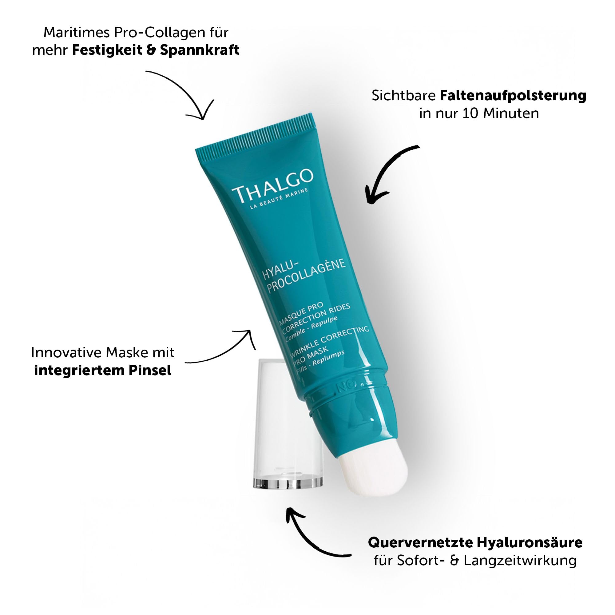 Thalgo Faltenkorrigierende Maske, 50 ml, Hyalu-Procollagène,Weißer Moschus