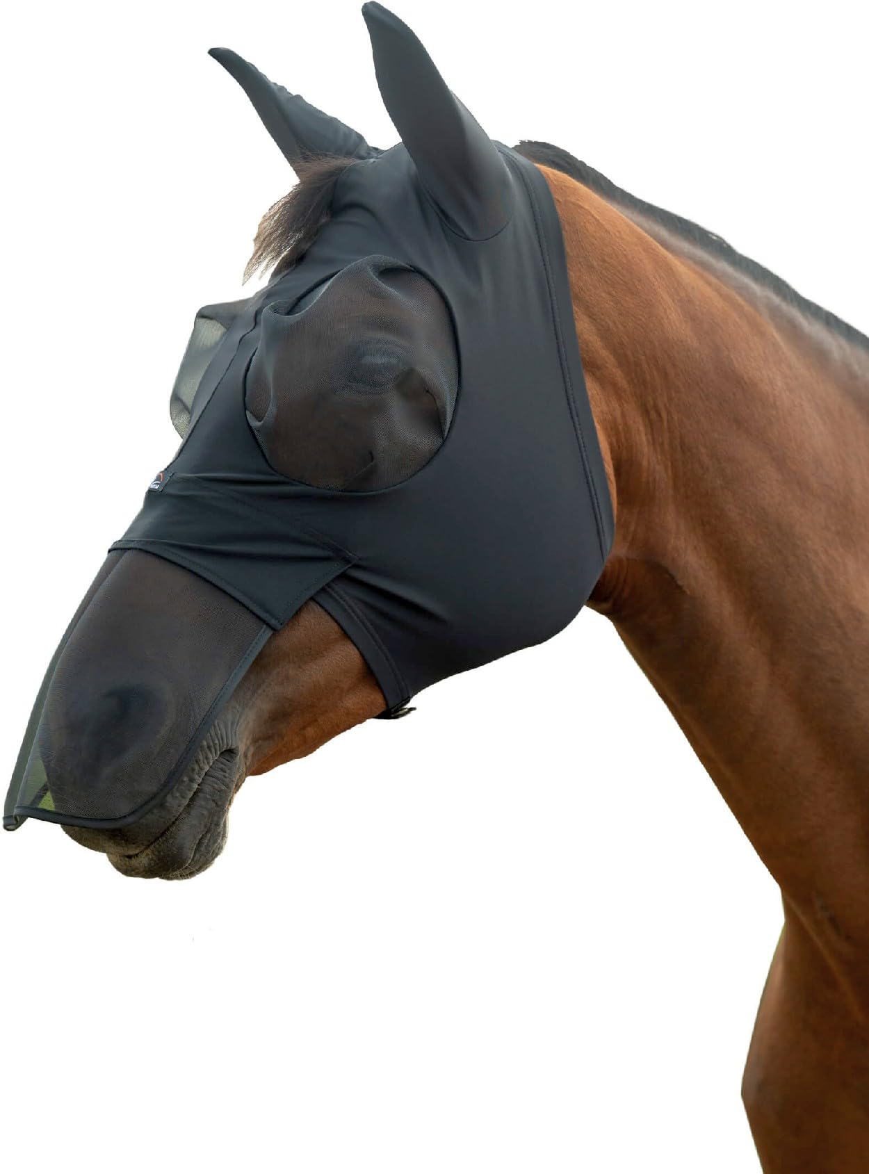 HKM Elastic Anti fly mask with nose protection Black XS