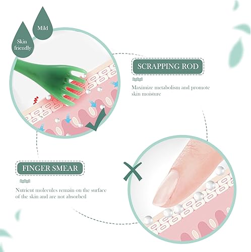 Miniatura 2 de Healifty 2 Uds. Gua Sha Herramientas de masaje facial de cinco garras raspador facial cuero cabelludo peine de masaje palos de cuidado de la piel