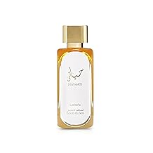 Lattafa Hayaati Gold Elixir Eau De Parfum Spray para Unisex, 3.4 Onzas