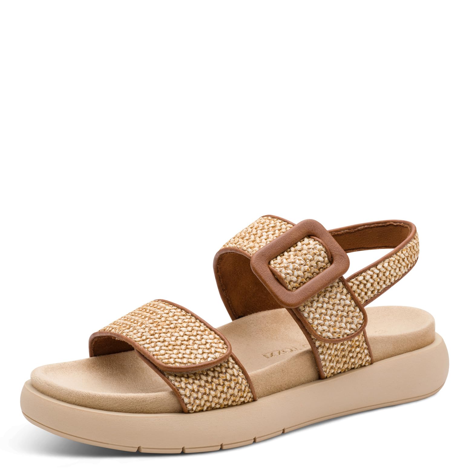 MARCO TOZZI Women Sandal soft Lining Modern, brown (COGNAC COMB), 5.5 UK
