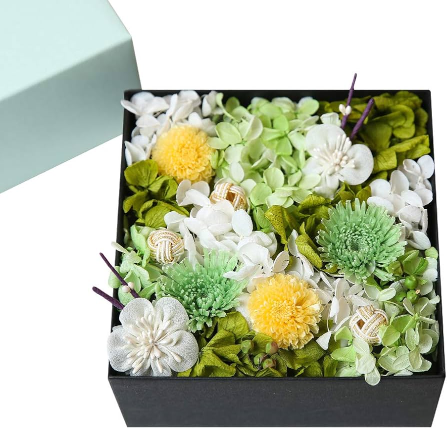 Amazon|人気 和モダンのフラワーBOX【全3種】プリザーブドフラワー