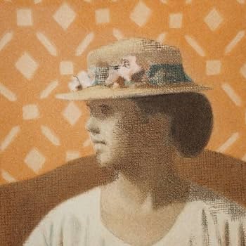 中村清治、【椅子に座った婦人】、希少な額装用画集より、新品額装付 中村清治、【椅子に座った婦人】、希少な額装用画集より、新品額装付