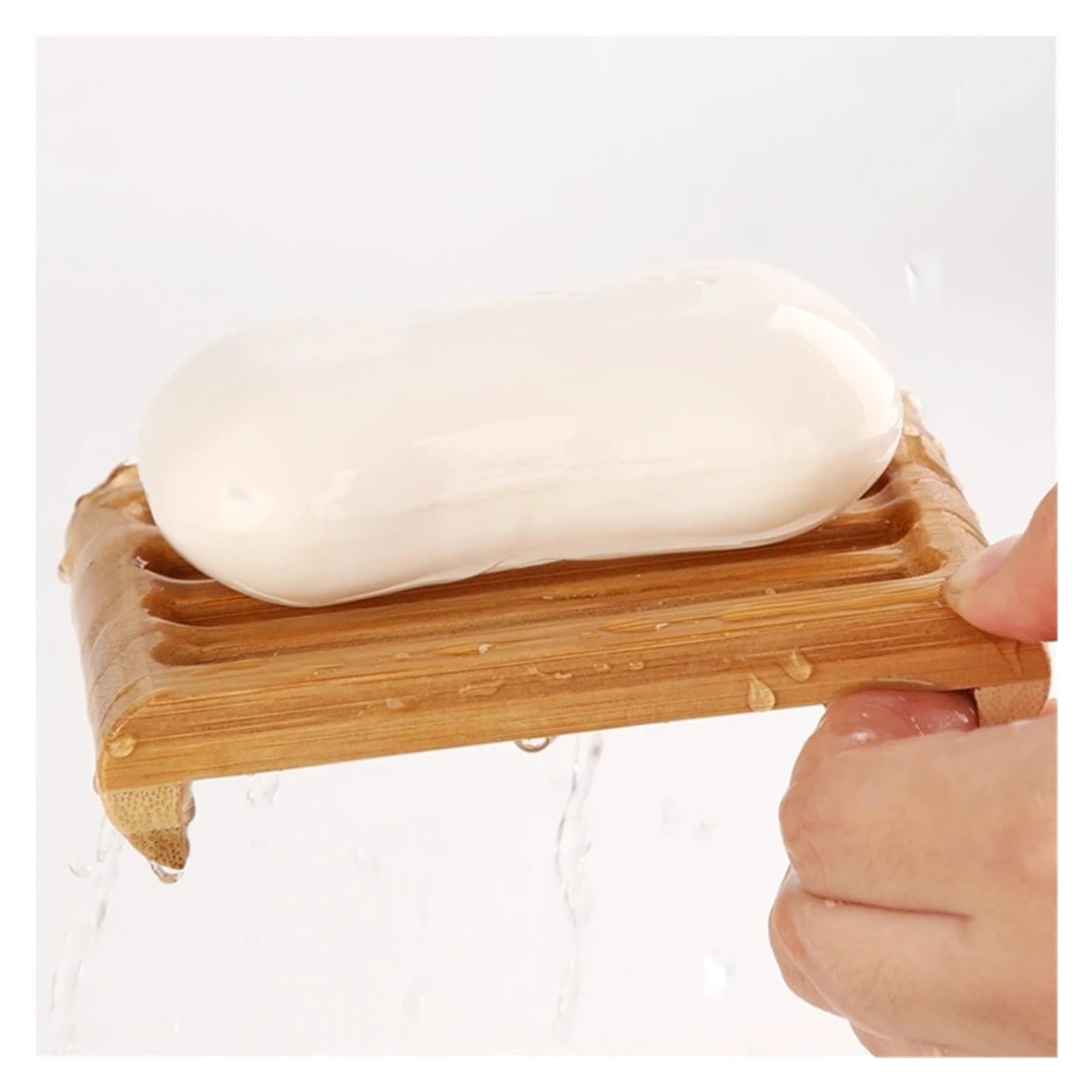 20 Piezas jabonera de bambú for Fregadero o Ducha