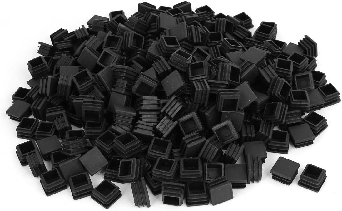 20mm x 20mm Plastic Square Shaped Blanking End Cap Tube Insert Black 500pcs (63bbf9c9d2b874ecff62007876db8ee7)