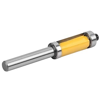 8mm Shank Flush Trim Router Bit, 8mm Flush Trim Router Bit Double Bearing, Industry for Professional Carpenters Hardwood Woodworking Enthusiasts