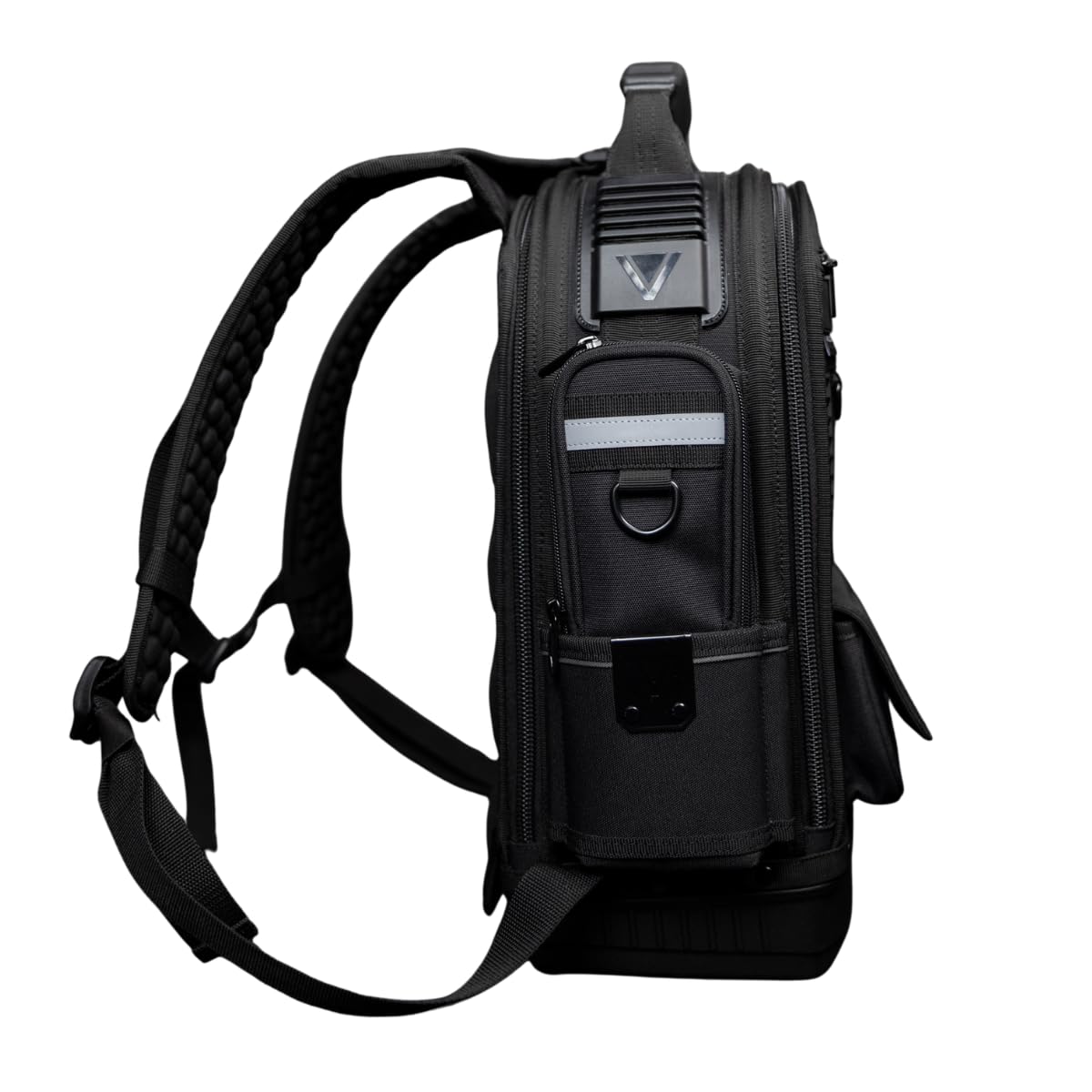 Velocity Pro Gear Stealth SB250 - Mochila compacta profesional para electricistas, técnicos e ingenieros de servicio con almacenamiento vertical de herramientas, bolsillos para medidores y panel
