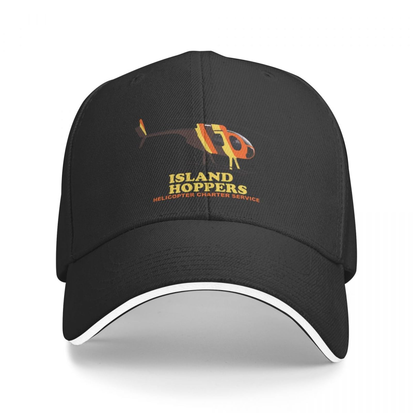 Cizieoe Unisex Black Baseball Cap Island Hoppers Military Cap Man