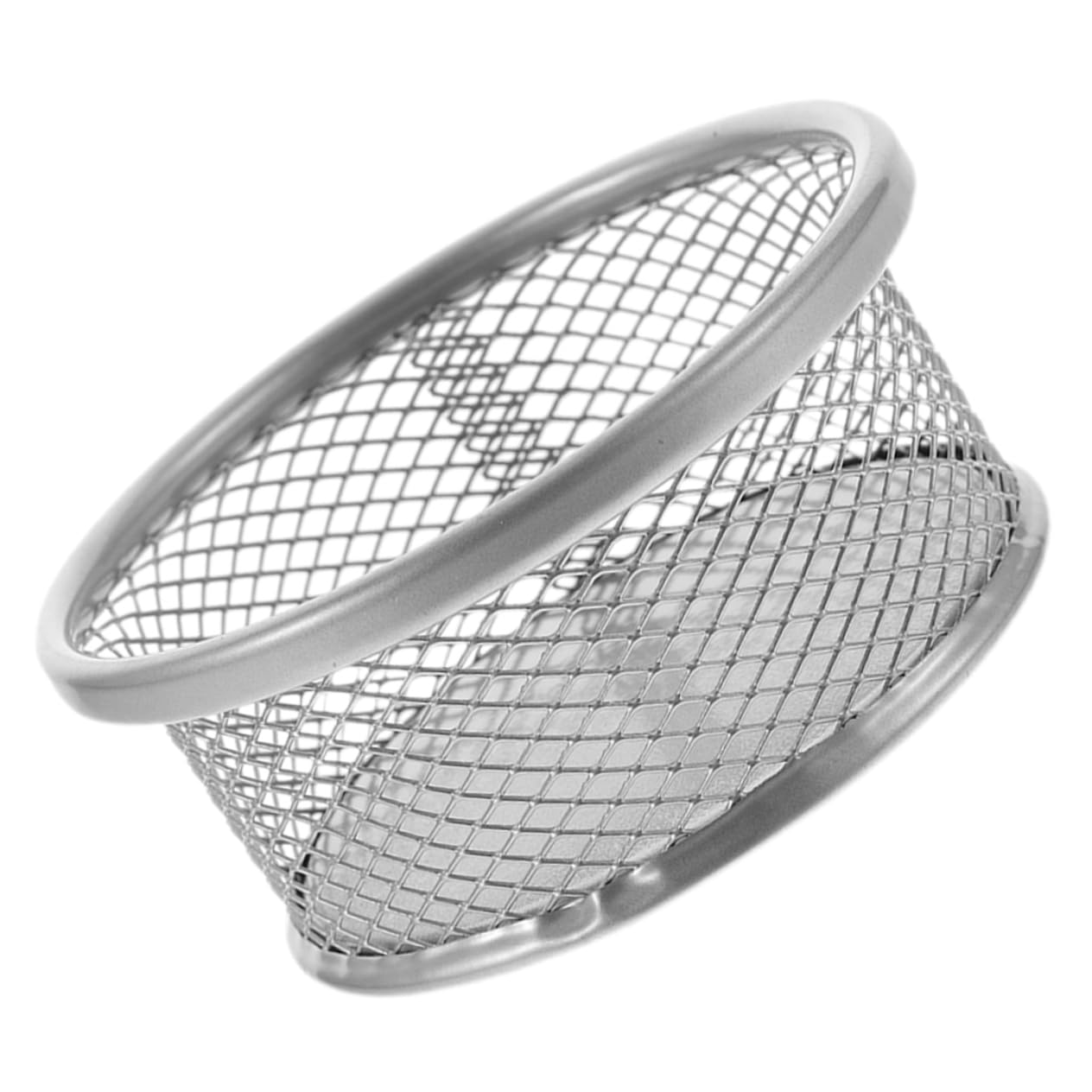 BESPORTBLE Silver Mesh Desk Accessories Paperclip Holder Desk Mesh Paperclip Containers Office Holders for Paper Clips