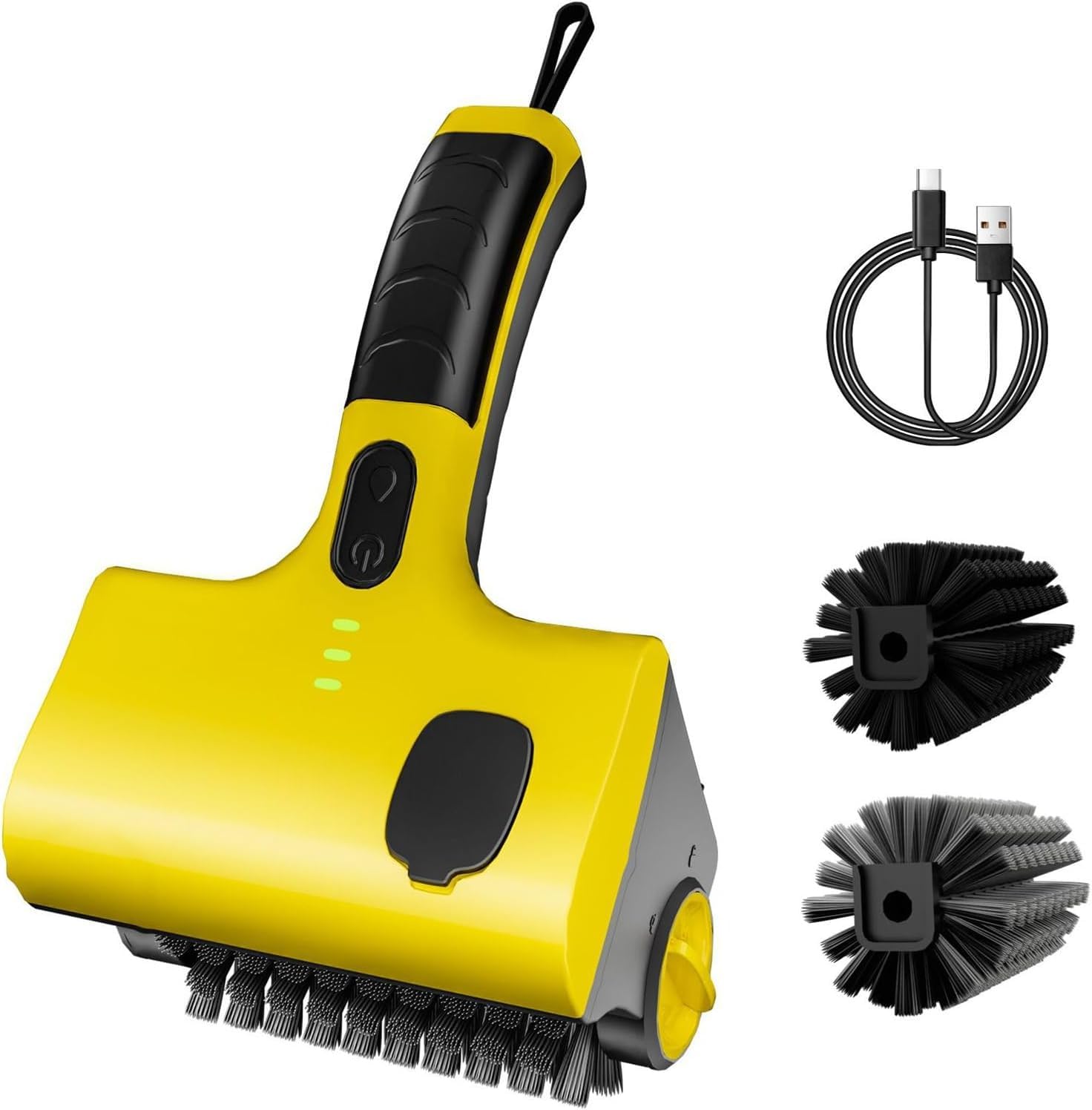 Brosse de nettoyage electrique rotative sans fil pour redonner de l'eclat au barbecue et carrelage