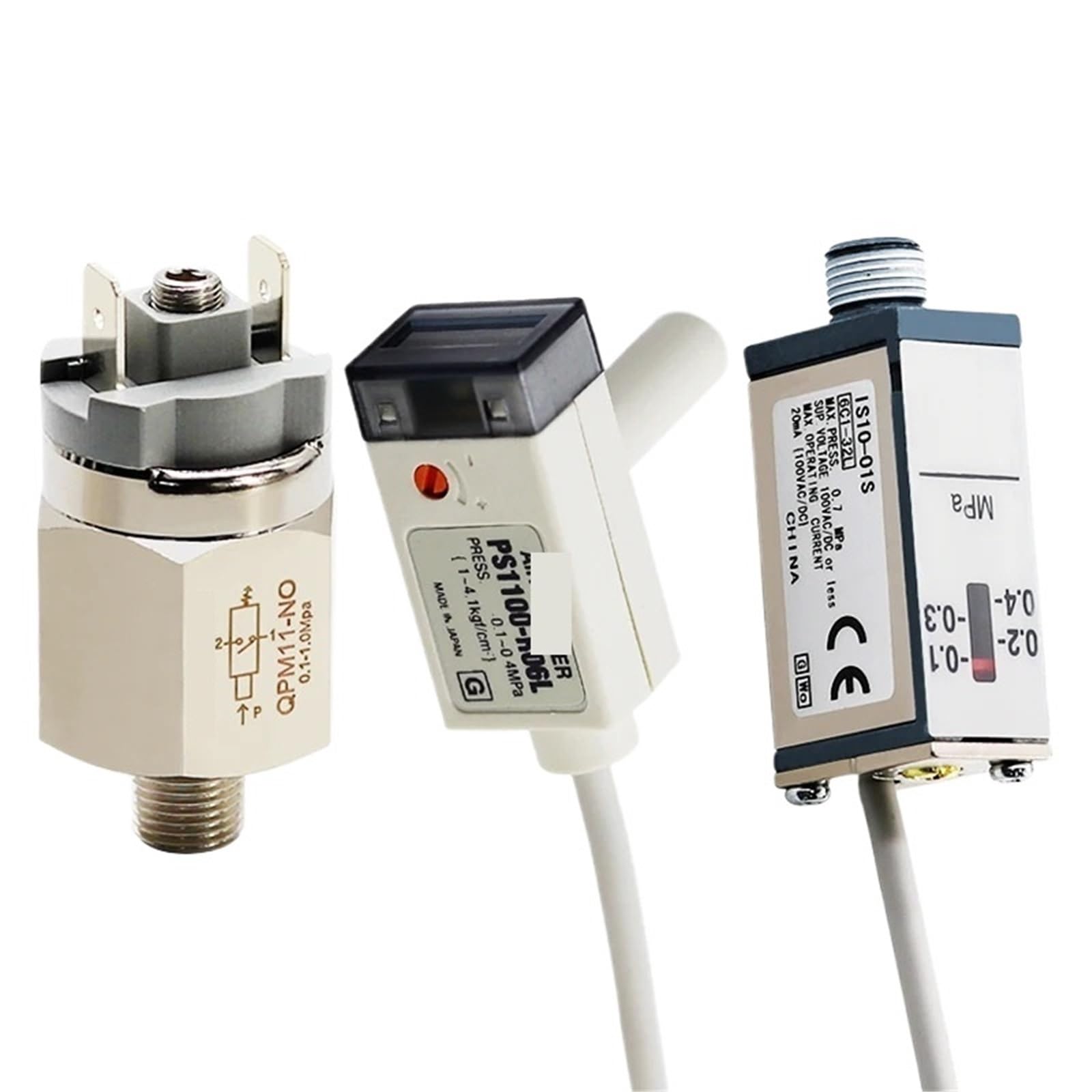 Pneumatico regolabile pressostato compressore d'aria accessori regolatore di pressione pompa aria ad alta pressione automatico ad alta pressione QPM11-NO/NC (IS10-01S-L)