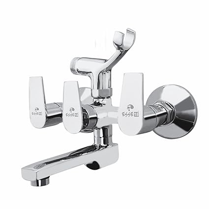 ESSE18 (OG20-116) Omega-20 Telephonic Wall Mixer with Crutch for Arrangement of Hot & Cold Water for Bathroom in 30mm Center Cartridge