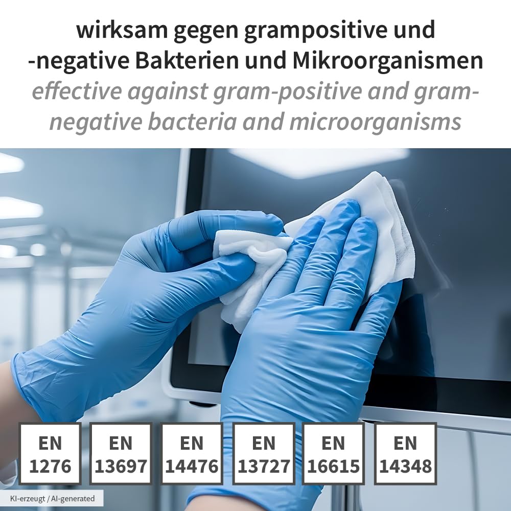 3x500 Stk Desinfektionstücher, FRANZ MENSCH, Spenderdose, blau, alkoholfrei | Nachfüllpack, PP, 20 x 23,5cm, Schnell-Desinfektionstücher, Reinigungstücher, surface wipes, Hygiene, Flächenreinigung