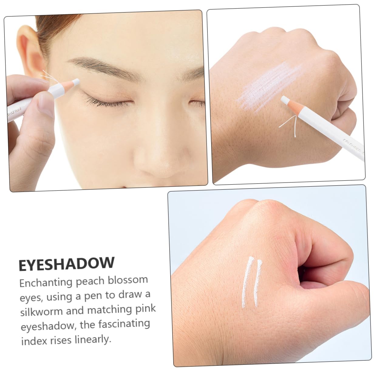 FRCOLOR Waterproof Eyebrow Pen 2-Pack White Silky Smooth Eyebrow Pencil Sweat-Resistant Smudge Proof for Precise and Eye Makeup - Image 4
