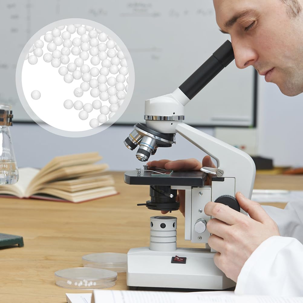 4000 Stück 2 mm klare Glasperlen für den Laborgebrauch, solide runde Borosilikat-Kochsteine für chemische Experimente