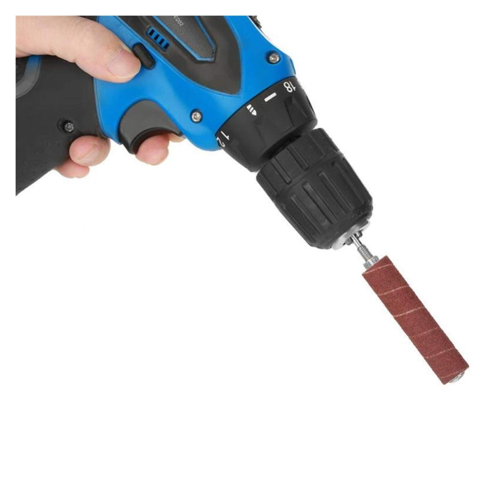 Cabezal de pulido y esmerilado Grupo de percusión del tambor de lijado Sander kit que incluye abrasivos mangas de tambor Mandriles de goma for la prensa de taladro de la madera kit 20pcs / set