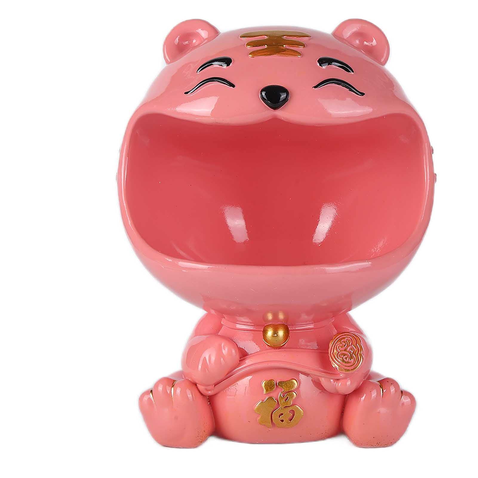 Scatola Porta Oggetti con Figura di Animale, Decorazione in (PINK) | Materiale atossico, Ideale per l\'ingresso di casa, Usi: chiavi, piccoli oggetti