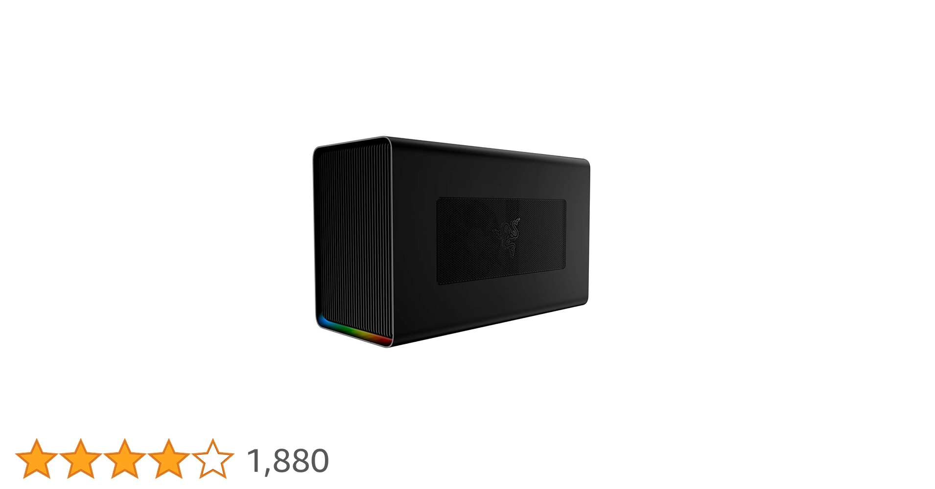 External GPU enclosure with Thunderbolt 3 and RGB lighting