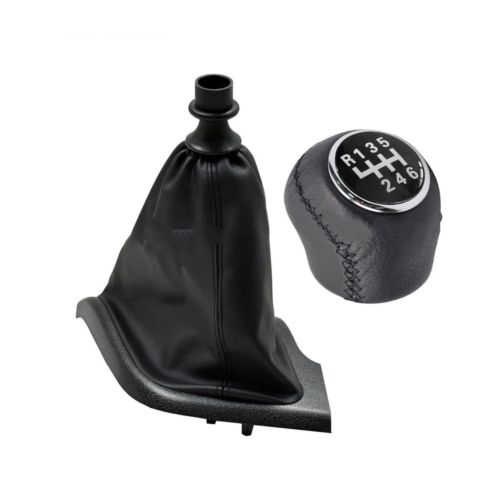SAUANMNKTP Gearshift Knob for Fiat Ducato 2002-2014 Manual 5 6 Speed Gear Shift Knob Shifter Lever(HS-Without Holes R6)