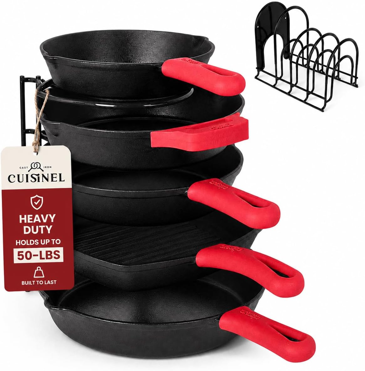 Cuisinel Heavy-Duty Pan Organizer Rack