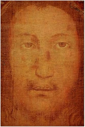 Tela de lino natural de Manoppello de la Sábana Santa de Jesús